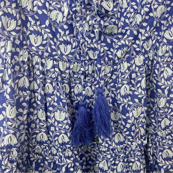 Zara Balloon Sleeve Fit N Flare Dress Skater Floral Shirred Blogger Favorite L - Picture 15 of 16